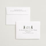 "Whispering Pines" - Save the Dates in Forest by Elly - FREE Recipient Addressing