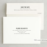 "Date Check" - Save the Dates in Noir by Up Up Creative - FREE Recipient Addressing