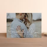 "totally in love" - Save the Dates in Cotton by Lori James - Front