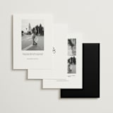 "Amore Mio" - Save the Dates in Nero by Helena Vitto - Back of Card Options