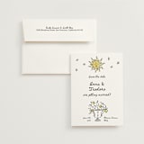 "Amore Mio" - Save the Dates in Nero by Helena Vitto - Save the Date with Envelope