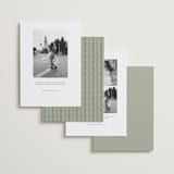 "Court" - Save the Dates in Leaf by Kate Ahn - Back of Card Options