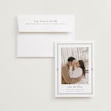 "Court" - Save the Dates in Leaf by Kate Ahn - Save the Date with Envelope