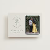 "Pair of Calla Lilies" - Save the Dates in Sage by Leah Bisch - Front