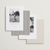 "Linea" - Save the Dates in Noir by Pixel and Hank - Back of Card Options