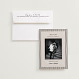 "Linea" - Save the Dates in Noir by Pixel and Hank - Save the Date with Envelope