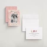"Velvet Cherry" - Save the Dates in Blush by Sarah Rosenthal - Assembled