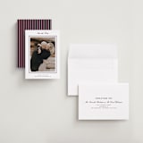 "Engraved names" - Save the Dates in Burgundy by Stacey Meacham - Assembled