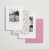 "Wildflower Wreath" - Save the Dates in Peony by Yaling Hou Suzuki - Back of Card Options