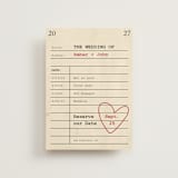 "Reserve our Date" - Save the Dates in Red Hot by Ilene Guy - Front