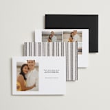 "Album Cover" - Save the Dates in Noir by Merian - Back of Card Options