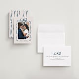 "Tied Together" - Save the Dates in Blueberry by Paper Sun Studio - Assembled