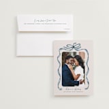 "Tied Together" - Save the Dates in Blueberry by Paper Sun Studio - Save the Date with Envelope