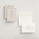 "ribbon bow drawing" - Save the Dates in Moss by Cass Loh - Assembled
