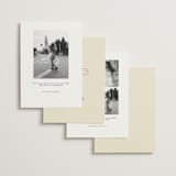 "Crazy Little Thing Called Love" - Save the Dates in Cream by Helena Vitto - Back of Card Options