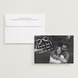 "Inkwoven" - Save the Dates in Pearl by Jelena Vuletic - Save the Date with Envelope