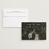 "Proper" - Save the Dates in Gown by Carolyn MacLaren - Save the Date with Envelope