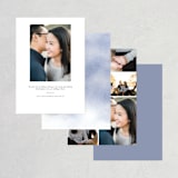 "Misty trees" - Save the Dates in Celestial by Stacey Meacham - Back of Card Options