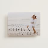 "Modern Classic Names" - Save the Dates in Onyx by Emily Betts - Front