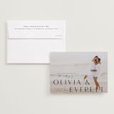 "Modern Classic Names" - Save the Dates in Onyx by Emily Betts - Save the Date with Envelope