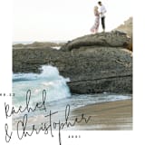 "hand-written" - Save the Dates in Ebony by Lindsay Stetson Thompson - Detail