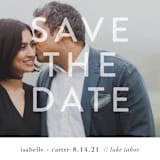 "You + Me" - Save the Dates in Snow by Robin Ott - Detail