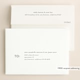 "You + Me" - Save the Dates in Snow by Robin Ott - FREE Recipient Addressing