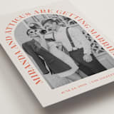 "Surrounding" - Save the Dates in Persimmon by Sarah Cohn - Detail