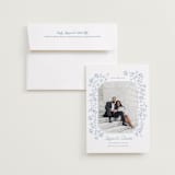 "Framed Florals" - Save the Dates in Sky by Robert and Stella - Save the Date with Envelope