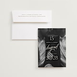 "The Date is Set" - Save the Dates in Ivory by Oscar and Emma - Karly Depew - Save the Date with Envelope