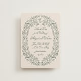 "Crest Florale" - Save the Dates in Moss by Tamara Hilje - Front