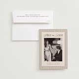 "Sienna" - Save the Dates in Maroon by Pati Cascino - Save the Date with Envelope