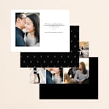 "Modern Grid" - Save the Dates in fog by Jessica Ogden - Back of Card Options