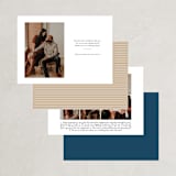 "Enchanting Plum" - Save the Dates in Navy by Phrosné Barwood - Back of Card Options