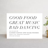"Bad Dancing" - Save the Dates in Dove by Amy Payne - Front