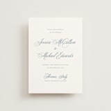 "Empire" - Save the Dates in Dusty Blue by Jennifer Postorino - Front