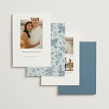 "Empire" - Save the Dates in Dusty Blue by Jennifer Postorino - Back of Card Options