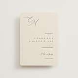 "Corner" - Save the Dates in Linen by Kelly Schmidt - Front