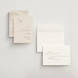 "Corner" - Save the Dates in Linen by Kelly Schmidt - Assembled