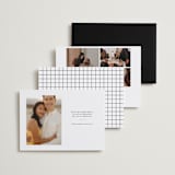 "Triptych" - Save the Dates in Onyx by Genna Blackburn - Back of Card Options