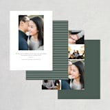 "Stacked Serif" - Save the Dates in Cream by Lauren Chism - Back of Card Options