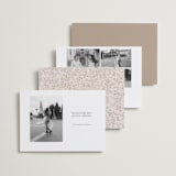 "Vintage Romance" - Save the Dates in Ivory by Paper Raven Co. - Back of Card Options