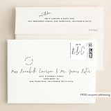 "hand-written" - Save the Dates in Ebony by Lindsay Stetson Thompson - FREE Recipient Addressing