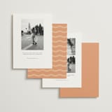 "Wavy" - Save the Dates in Seashell by Robert and Stella - Back of Card Options