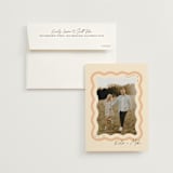 "Wavy" - Save the Dates in Seashell by Robert and Stella - Save the Date with Envelope