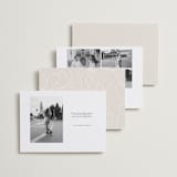 "Arched Type" - Save the Dates in Onyx by Erica Krystek - Back of Card Options