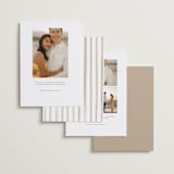 "Tri-photo Happy Holidays" - Save the Dates in Veil by Elsa Duncan - Back of Card Options