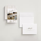 "Tri-photo Happy Holidays" - Save the Dates in Veil by Elsa Duncan - Assembled