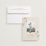 "Sketched Florals" - Save the Dates in Sandpaper by Baumbirdy - Save the Date with Envelope