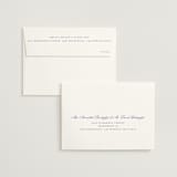 "watercolor flowers crest" - Save the Dates in Dusty Blue by Cass Loh - FREE Recipient Addressing